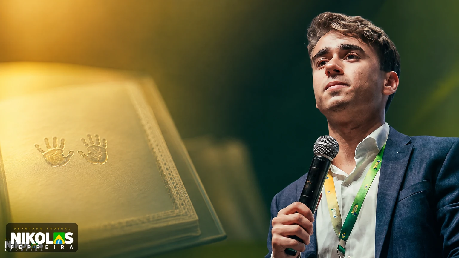 Nikolas Ferreira em capa editorial sobre suas filhas, Aurora e Serena