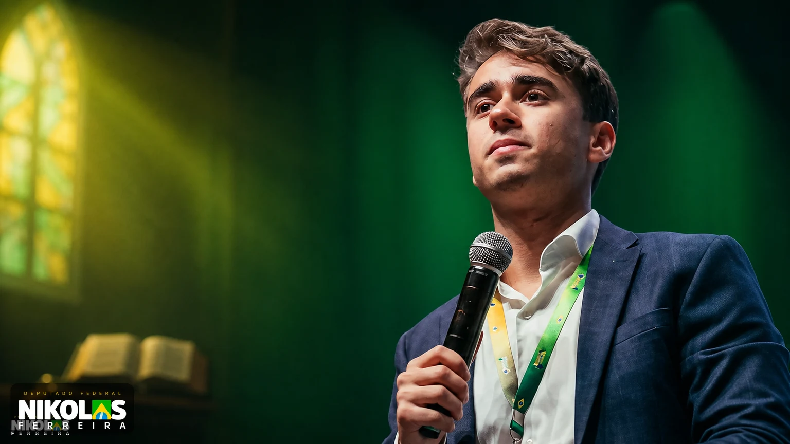 Nikolas Ferreira em capa editorial sobre sua fé cristã e sua igreja