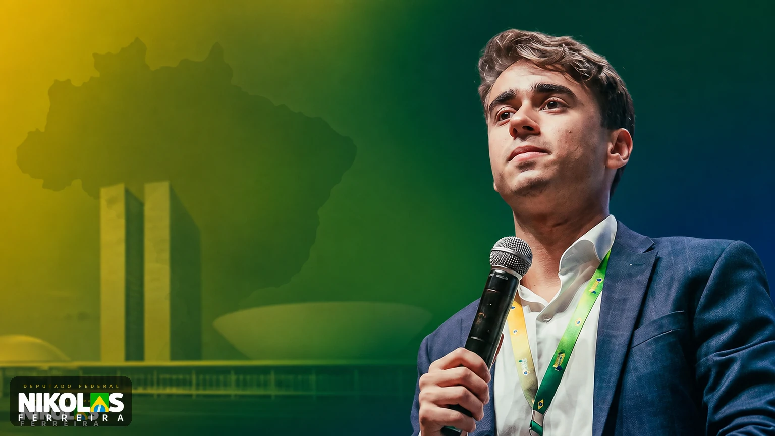 Nikolas Ferreira em capa editorial sobre sua biografia e trajetória política